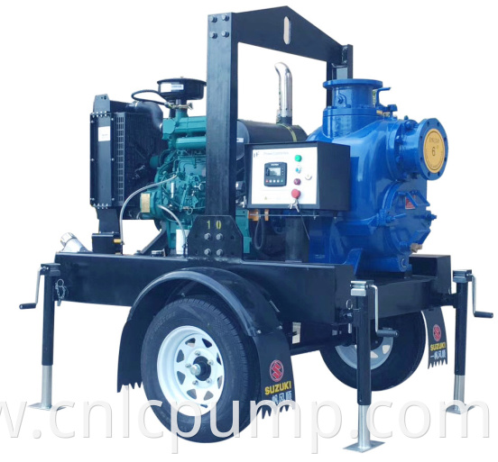 Trailer Self Priming Non-clogging Small Sewage Pump